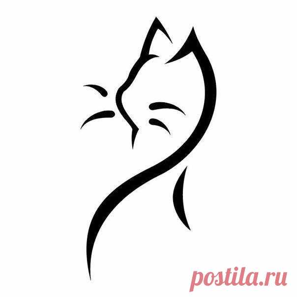 Трафареты милых кошечек.