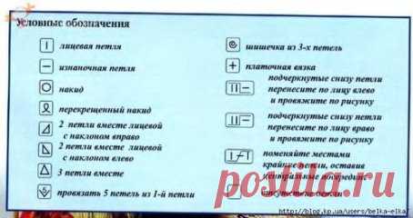 Как читать схемы вязания?
Встречаются два типа схем – это графические схемы обозначения узоров и схемы-описания. Графическая запись вязаных узоров обладает преимуществами, такими как удобство в работе, наглядность, компактность. Нарисованную символами схему могут использовать люди, даже незнающие иностранных языков. Но у графической записи имеются и недостатки: нет единых правил для обозначения каждого вида петель, поэтому схема узора требует расшифровки условных обозначений; в чтении схем нужн