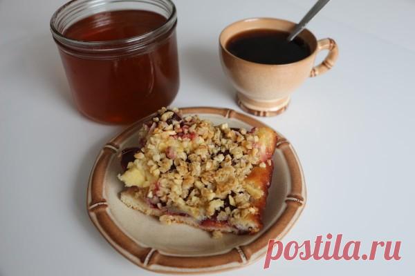 Немецкий сливовый пирог со штрейзелем (Pflaumenkuchen) рецепт с фото - Приглашаем к столу