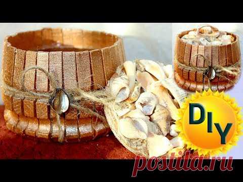 Шкатулка из прищепок своими руками на канале DIY/рукоделие