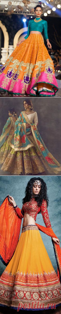 (181) A simple top and overdone skirt just the perfect | Indian Wedding