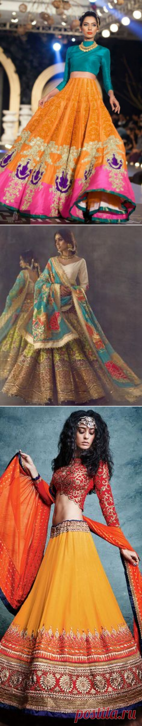 (181) A simple top and overdone skirt just the perfect | Indian Wedding