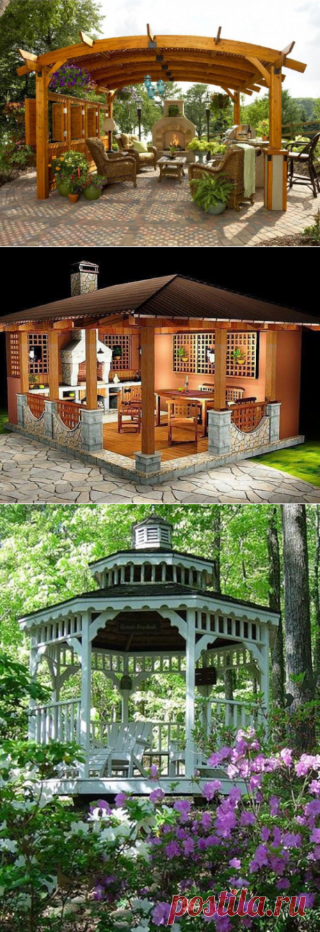 Беседки для дачи фото