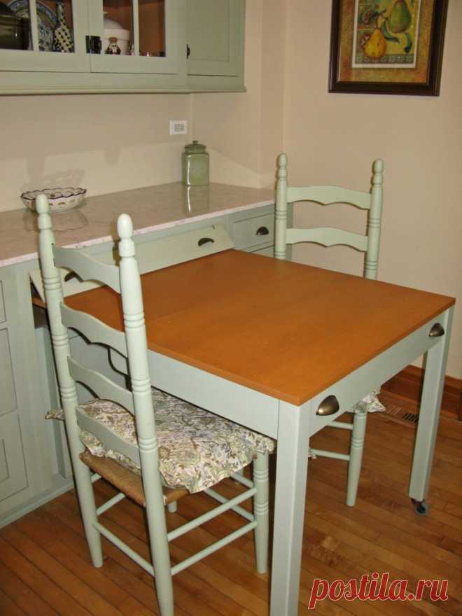 Маленькая кухня: 25 вариантов размещения стола со стульями — Roomble.com