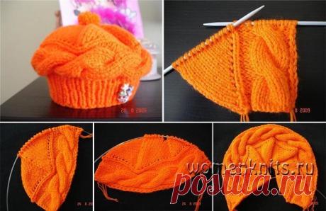 Детский берет «Нако» спицами
Описание: https://womanknits.ru/vyazanie-dlya-detej/shapochki-sharfiki/detskij-beret-nako-spicami