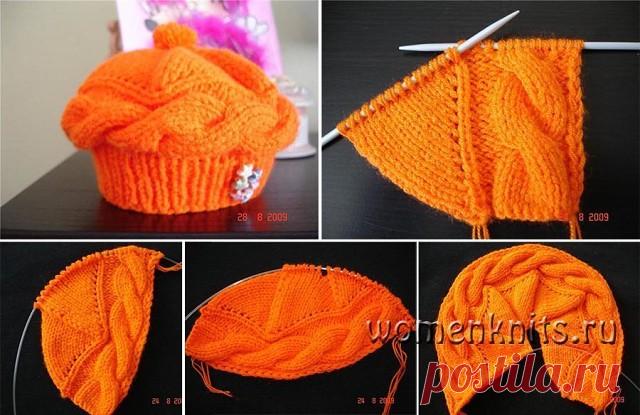 Детский берет «Нако» спицами
Описание: http://womanknits.ru/vyazanie-dlya-detej/shapochki-sharfiki/detskij-beret-nako-spicami