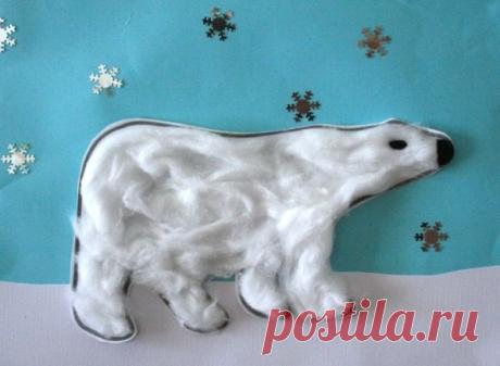 Белый мишка. Идеи поделок с детьми - Поделки с детьми | Деткиподелки