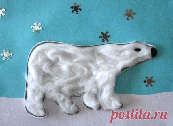 Белый мишка. Идеи поделок с детьми - Поделки с детьми | Деткиподелки