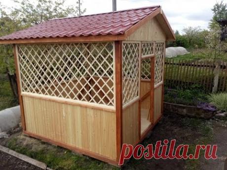 Беседка из бруса — 6 соток