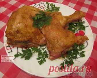 Куриные окорочка фаршированные сыром и чесноком