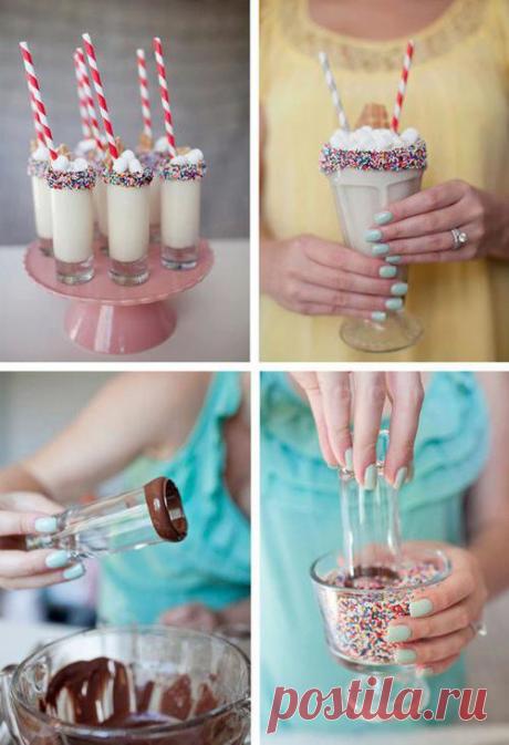 коктейльное оформление.