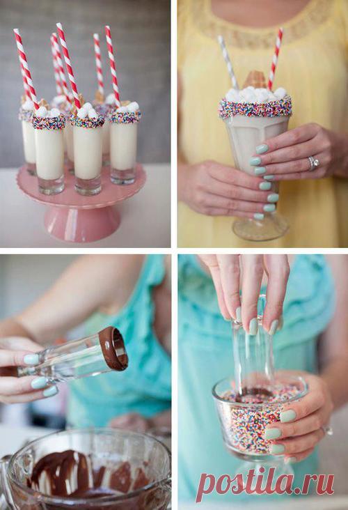 коктейльное оформление.