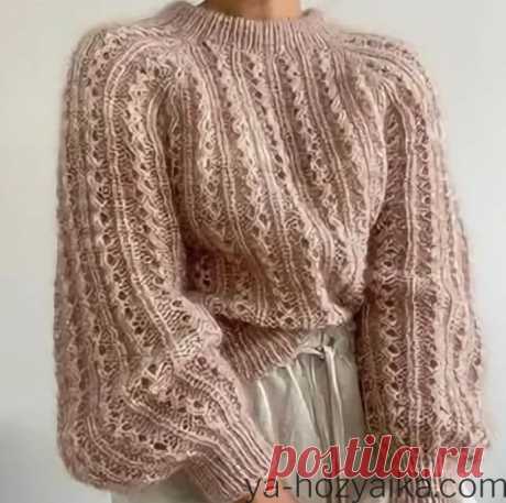 Модный женский свитер 2021 года. Узоры для свитера спицами — SamantaWay