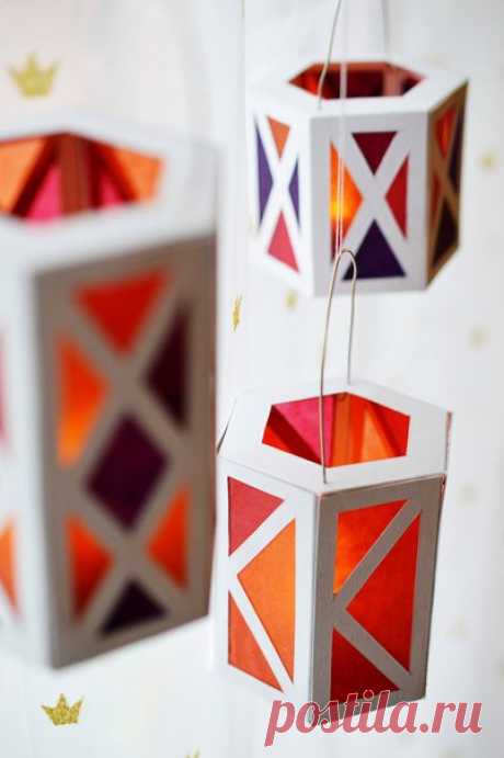 Фонарики из бумаги своими руками — Сделай сам, идеи для творчества - DIY Ideas