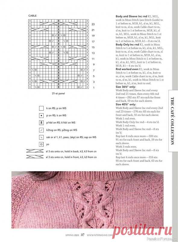 Вязаные модели в журнале «Interweave Knits - Spring 2023» | Журналы