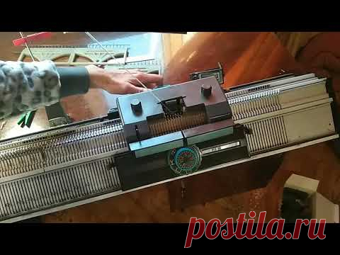 Украинка - 2 вязальная машина. Резинка 2 через 2.