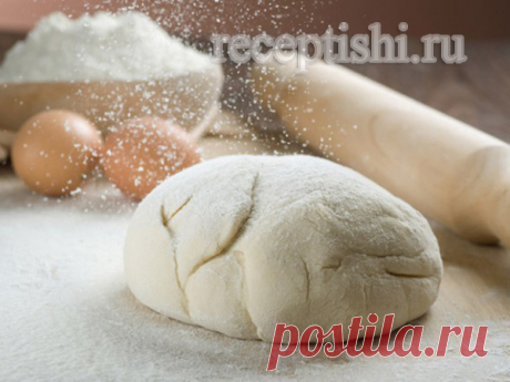 Тесто безопарное на воде для рыбных и овощных пирогов (очень просто)