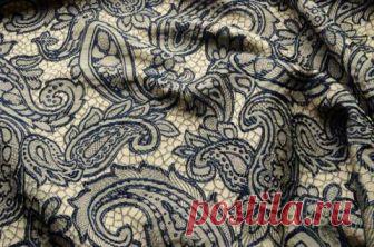 Жаккард - синие 