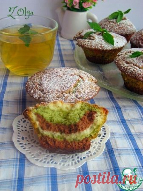 Мятно-шоколадные кексы – кулинарный рецепт