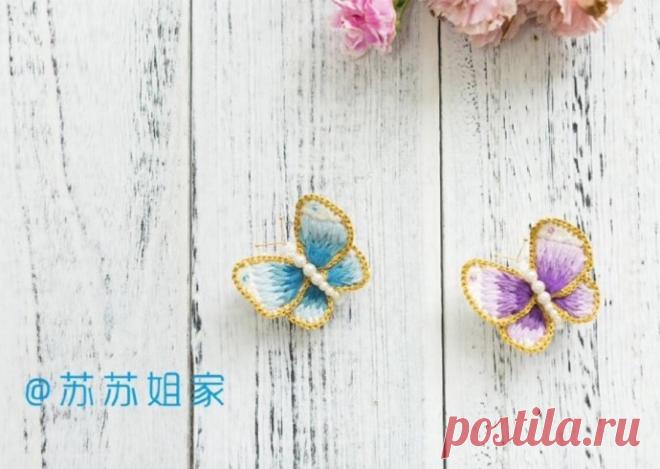 ​Вязаные бабочки