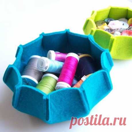 Корзинка из фетра