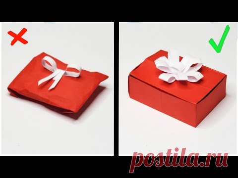 DIY - How to make EASY GIFT BOX from paper // Simple Handicrafts - YouTube