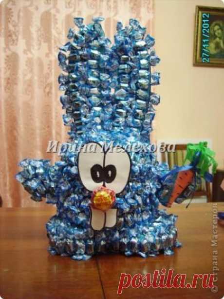 Крош из конфет