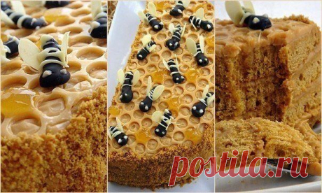 ТОРТ &quot;ПЧЕЛКА&quot;. Не только вкусный, но и очень нарядный.