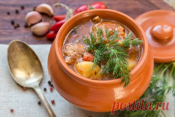 Постное рагу в горшочке