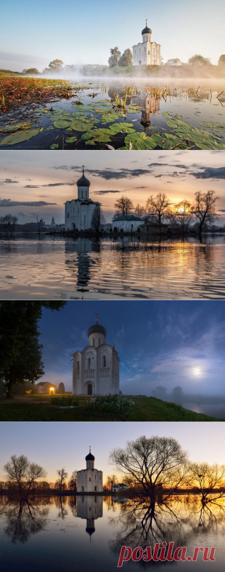Один из символов России! Храм Покрова на Нерли в объективах фотографов