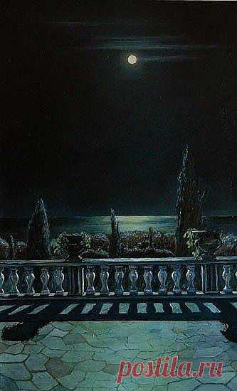 Одинока всходит луна.Как печальна она и бледна;Звезды вымерли в небе ночном.Только лунный анфас за окном.(волшебная страна книг к.н.)