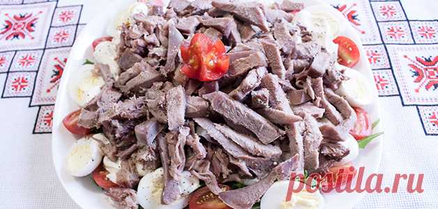 Салат из свиного языка — простые и вкусные рецепты