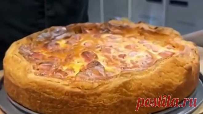 Запеканка из сoсисок