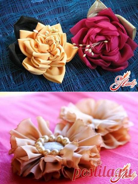 Цветок брошь своими руками