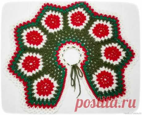 МК Яркая вязаная крючком юбка для ёлочки! DIY Bright crochet skirt for Christmas tree! | Новогодний декор К Новому году я решила связать юбку для нашей искусственной ёлки, чтобы спрятать её пластиковые невзрачные ножки. Мне понравилась идея юбки из отдельных фрагментов с последующей их обвязкой. Я выбрала яркие цвета для такой юбки, вы можете взять любые другие на свой вкус. Если вы умеете...