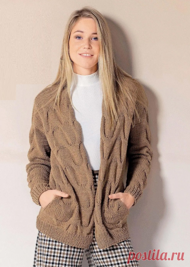 Кардиган спицами: Трендовые модели, которые сделают вашу осень стильной и уютной | Вязание идеи для вдохновения | Дзен