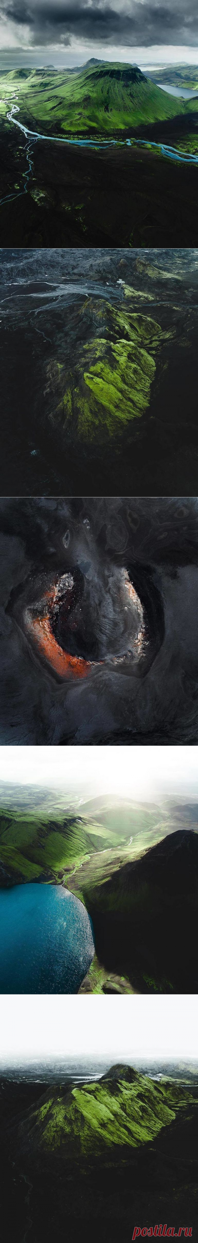 Исландия сверху: захватывающие воздушные снимки одной из самых фантастических стран