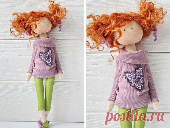 Tilda doll Fabric doll Muñecas Green doll Poupée Art doll