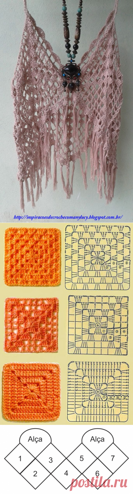 Inspirações de Croche com Any Lucy: Top-Minha Autoria