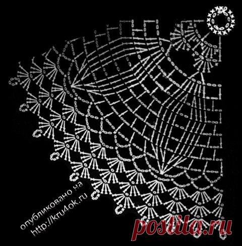 Салфетка крючком — работа Ивановой Татьяны - вязание крючком на kru4ok.ru