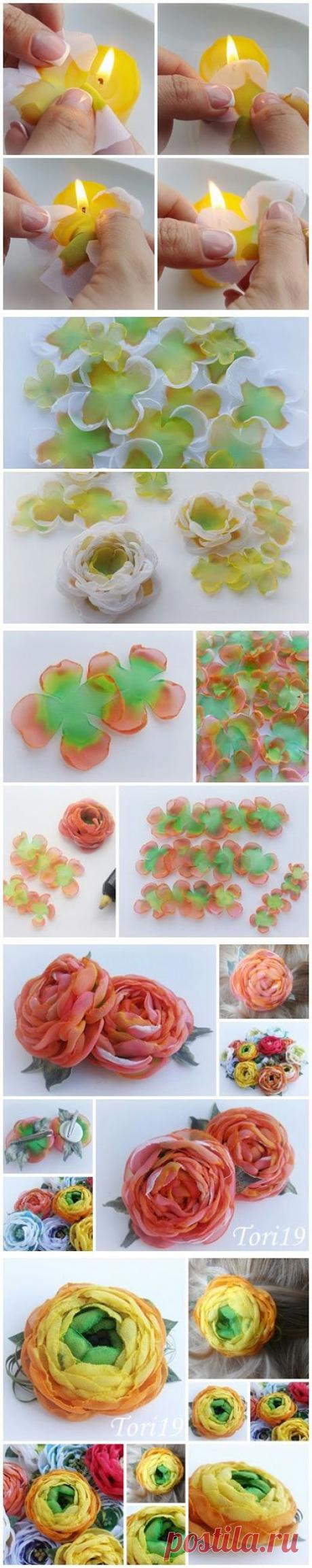 ЦВЕТЫ ИЗ ТКАНИ