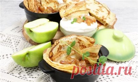 Любимые блины с яблоками - простой рецепт - Кулинария - ГОРНИЦА - дайджест новостей, авторские блоги