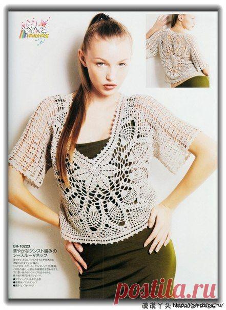 Блузон из круга - Топ.Майка