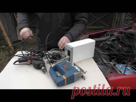 Простой инвертор тока из 12 В в 220 В из старого бесперебойника на 300 Вт inverter 12-220volt