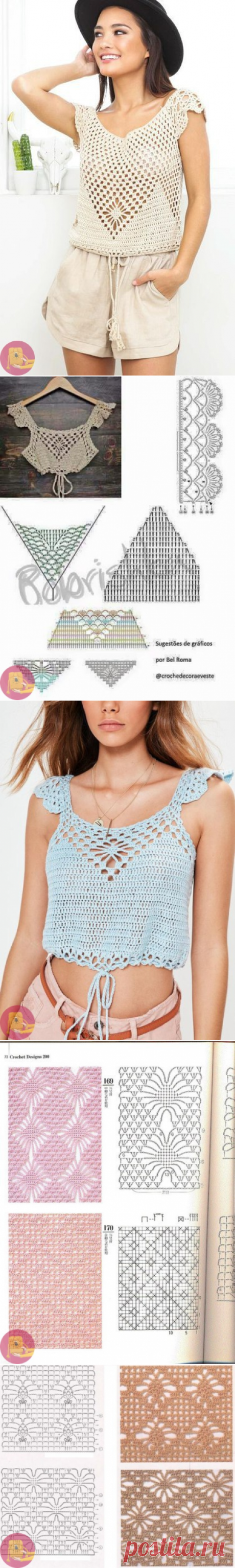 Легкие топы неповторимой красоты — Сделай сам, идеи для творчества - DIY Ideas