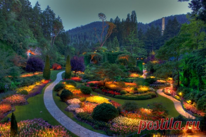 Сады Бутчартов (Butchart Gardens, Ванкувер, Канада) — Путешествия
