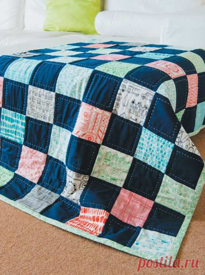 Клетка в пэчворке: стильно и лаконично - Ярмарка Мастеров - ручная работа, handmade
