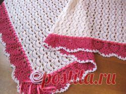 Плед для новорожденного крючком: схемы вязания ажурного пледика + видео