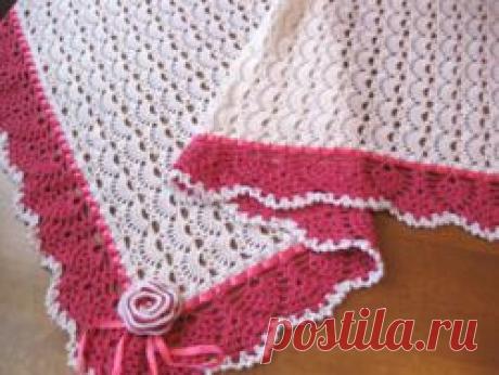 Плед для новорожденного крючком: схемы вязания ажурного пледика + видео