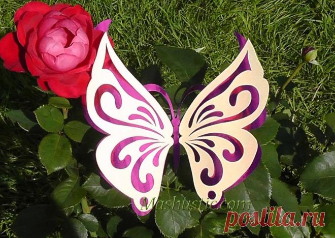 Вырезаем ажурные двухслойные бабочки из бумаги по трафаретам 
 
Такие чудесные ажурные двухслойные бабочки вы можете изготовить вместе с ребенком и украсить ими детскую комнату или подарить друзьям. Ребенок, если еще маленький,  может вырезать более простой, ни…